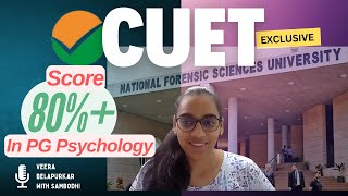 CUET 2024 Psychology success Reveals Her Winning Strategy  National forensic University [upl. by Senn921]