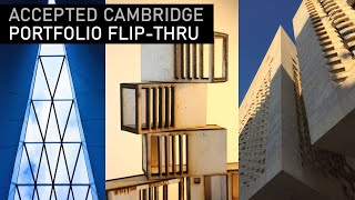 ACCEPTED Cambridge Architecture Portfolio FlipThrough [upl. by Ynohtnacram]