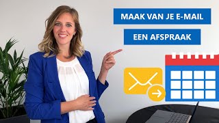 Outlook email toevoegen aan agenda [upl. by Hgielsel495]