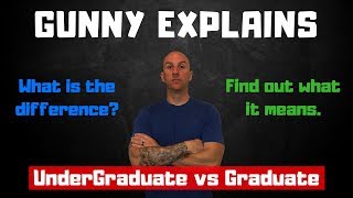 Undergraduate vs Graduate Explained  College Terminology [upl. by Ahsilrac]