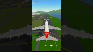 WACTH THE LANDING  Oantus 747 LONGREACH  Roblox PTFS EP 6 shorts roblox ptfs 747 plane [upl. by Lilah]