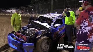 Speedway Crashes Ash Medias Chaos and Carnage 2019 [upl. by Wulf437]