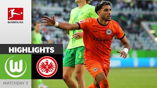 Marmoush Leads Frankfurt to Win  Wolfsburg  Eintracht Frankfurt 12  Highlights  MD 3 – BULI [upl. by Retsev738]