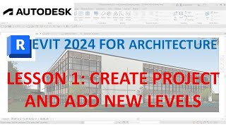 how to create a project and Add levels  revit autodesk [upl. by Nelyk]