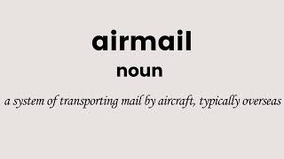 airmail [upl. by Acinaj]