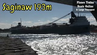 Saginaw 193m Cargo Ship In St Clair River Up To Lake Huron [upl. by Octavla]