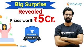 Big Surprise  Unacademy Prodigy  Free Scholarship Test  wifistudy  Bhunesh Sir [upl. by Notgnirra233]