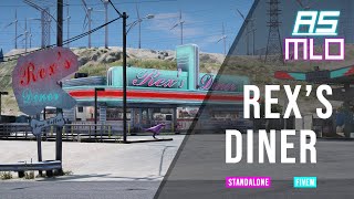 SHOWCASE GTA V Interior Rexs Diner amp Als Garage  AS MLO [upl. by Aryn891]