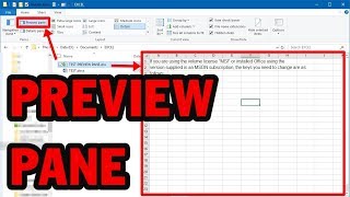 FIXED How to fix Preview Pane windows 10  Excel 2016 PreviewPane [upl. by Mikiso]