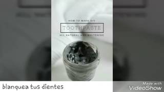 Blanquea tus dientes con carbon activado y aceite de coco [upl. by Wilser]