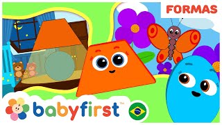 Desenhos educativos em português  Aprender Formas com Lâmpada  Escola das formas BabyFirst Brasil [upl. by Wenn353]