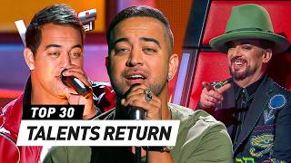 Iconic ALLSTARS RETURN to the Blind Auditions on The Voice [upl. by Ocirrej]