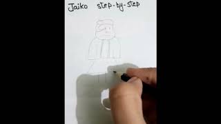 JAIKO DRAWING STEP BY STEP🎁🎁🎁🎁 [upl. by Necyla]