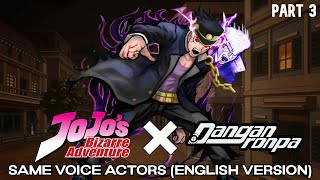 JoJos Bizarre Adventure and Danganronpas Shared Voice Actors  Part 3 English Version [upl. by Maril]