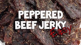 Peppered Beef Jerky  Easy KETO [upl. by Etnaled]