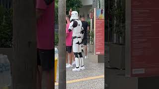 shorts Storm trooper couldnt take the Brazil heat [upl. by Rede]