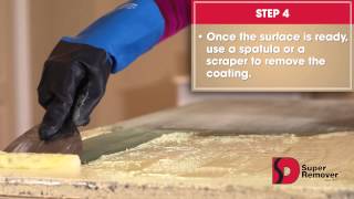 Super Remover  Instructions to strip Wood [upl. by Jermayne]