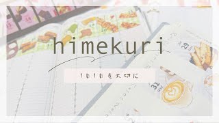 【himekuri】卓上日めくり付せんカレンダー！色んな手帳に貼ってみた！！❀´▽❀ [upl. by Rockafellow651]