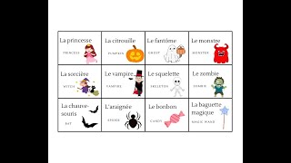 French Halloween Vocabulary Learn French for kids with Madame Rose [upl. by Anett]