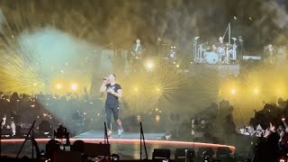 Coldplay Fix You Live Brussels 4K  06082022 [upl. by Zondra]