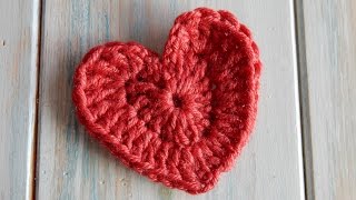 How to Crochet a Heart [upl. by Auqenahc318]