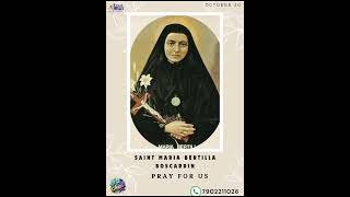 OCTOBER 20 TODAYS SAINT MARIA BERTILLA BOSCARDIN [upl. by Dempster]