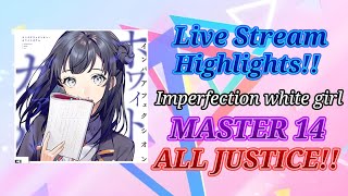 【CHUNITHM Live Highlight】 インパアフェクシオン・ホワイトガアル「MASTER 14」 ALL JUSTICE [upl. by Nyad838]