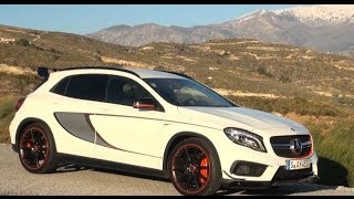 2015 Mercedes GLA 45 AMG Edition 1 test review driving fun  Autogefühl [upl. by Halli]