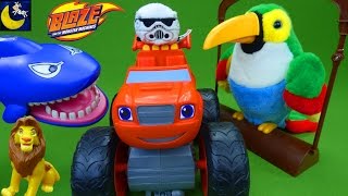 Thrift Store Toy Haul Blaze and the Monster Machines Super Stunts Talking Parrot Tsum Tsum Toys [upl. by Katina]