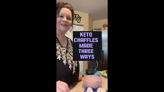 Keto Chaffles Recipe 3 Ways – Jalapeno Popper Onion Ring amp Cinnamon Roll [upl. by Shishko67]