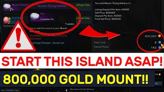 START THIS HIDDEN ISLAND ASAP 800000 Gold SELLABLE Mount  Lost Ark [upl. by Delwyn356]