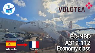 TRIP REPORT  Volotea Economy class  Alicante  Nantes  A319112 [upl. by Ofella]