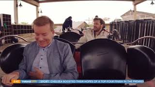 Brian Dowling rides the Cú Chulainn Coaster at Tayto Park [upl. by Eelarbed]