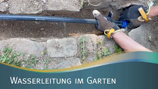 Wasserleitung im Garten 16 So gehts mit dem Drehverschluss [upl. by Asilahs]