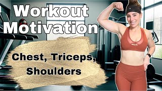 Chest Triceps and Shoulders  Fitness Motivation  High Energy [upl. by Ydrah]