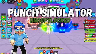 Punch Simulator Uncopylocked  Roblox Studio  2024 [upl. by Euqinomod93]