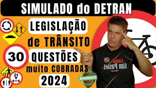 Simulado do DETRAN 2024 Questões da Prova teórica do DETRAN 2024 Exame legislação de trânsito 2024 [upl. by Hilarius]