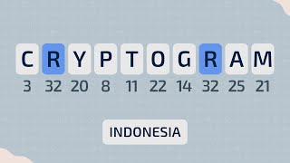 Cryptogram dalam bahasa Indonesia Cryptogram in Indonesian [upl. by Arehsat139]