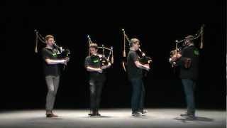 2012 Quatuor Bagad Moulin Vert Concours cornemuse Kemper [upl. by Ymereg]