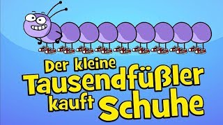 ♪ ♪ Kinderlied Tausendfüßler  Der kleine Tausendfüßler kauft Schuhe  Hurra Kinderlieder [upl. by Assile]