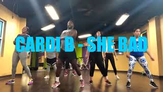 Cardi B  She Bad  Fierce Fitness Ty [upl. by Burny]