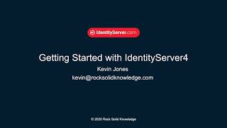 Creating your First IdentityServer4 Solution [upl. by Affer]