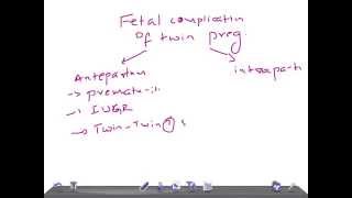 QUICK OBGYN Fetal complications of Twin pregnancy [upl. by Fidelas]