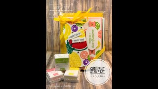 Cute Fruit Note Card Gift Set [upl. by Lain]