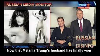 Russian state TV welcomes Melania Trump back to the White House [upl. by Rimat]