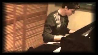 Logan Lerman Playing Piano [upl. by Aremmat]