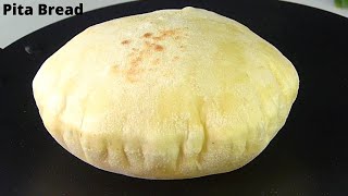 Homemade Pita Bread Recipe without yeast by Tiffin Box  Soft Pita Bread [upl. by Ahsinod]