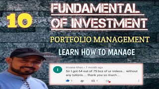 10 FOI  PORTFOLIO MANAGEMENT  CA CMA RAVI KUMAR [upl. by Egoreg]