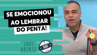 Baú do Jogo Aberto  Denílson se emocionou ao lembrar do pentacampeonato de 2002 [upl. by Keisling]