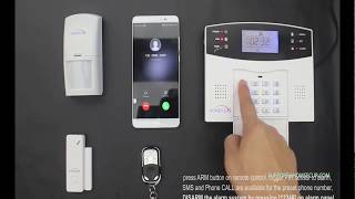 HOMSECUR YA05 GSM Wireless Alarm System  HOW TO QUICK GUIDE [upl. by Hilel]